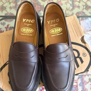 YMC Dark Brown Leather Loafers